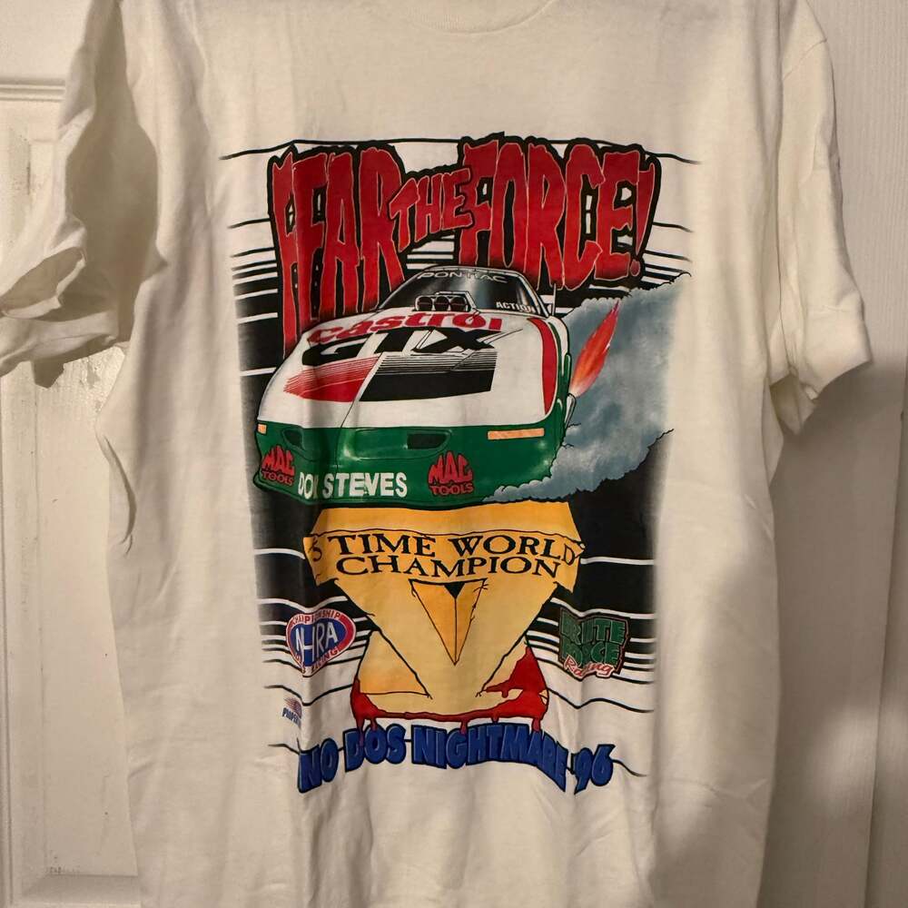 Vintage 1997 John Force Racing When the Smoke Clears T-Shirt
